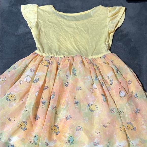 Disney Princess Yellow and Peach Kids Dress - Picture 5 of 5